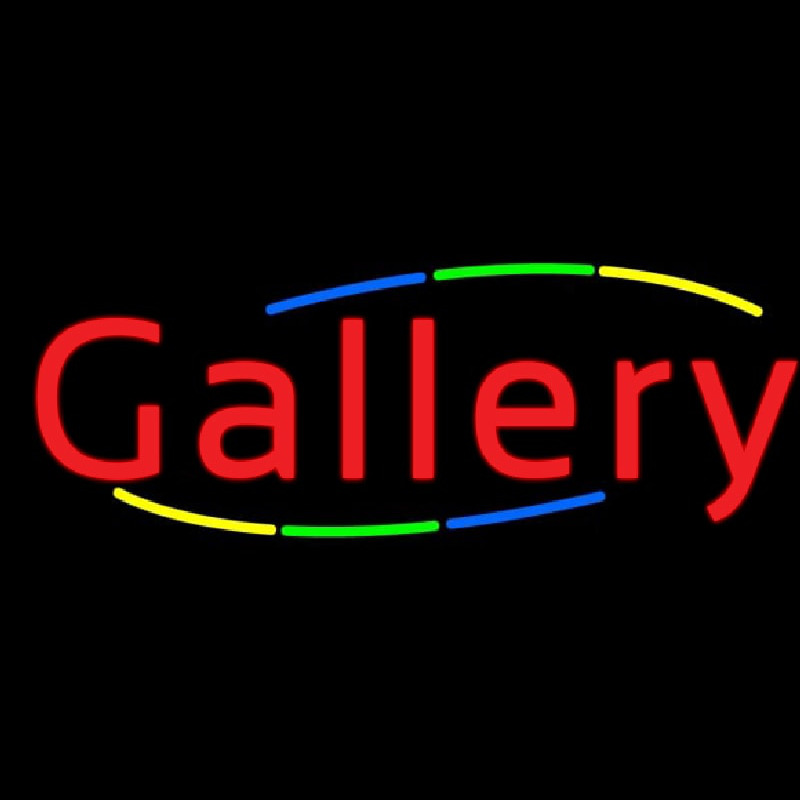Custom Multicolored Deco Style Gallery Neon Sign USA
