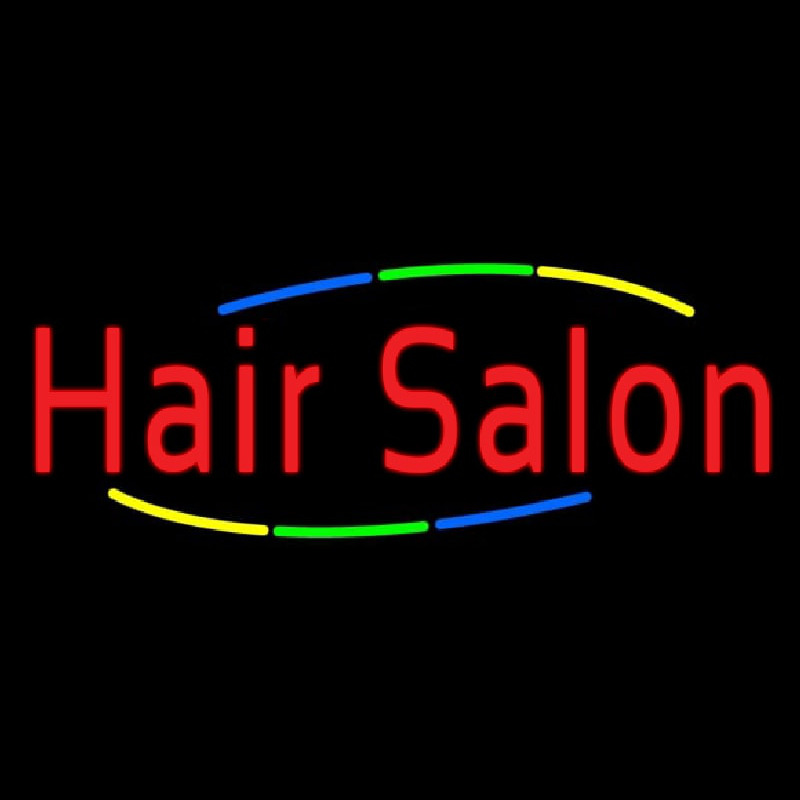 Custom Multicolored Hair Salon Neon Sign USA