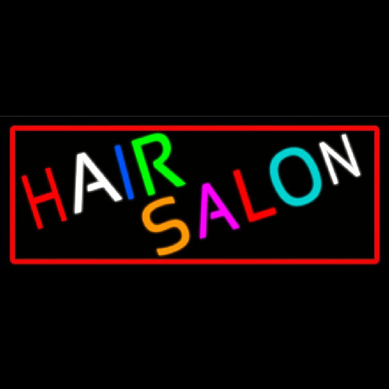 Custom Multicolored Hair Salon Neon Sign USA