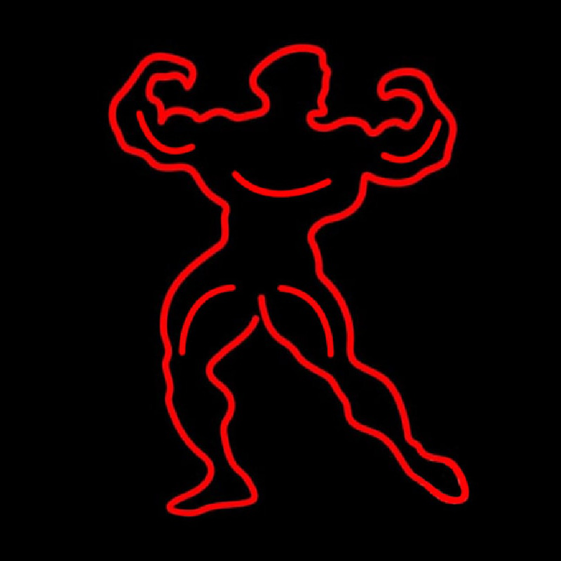 Custom Muscle Man Neon Sign USA
