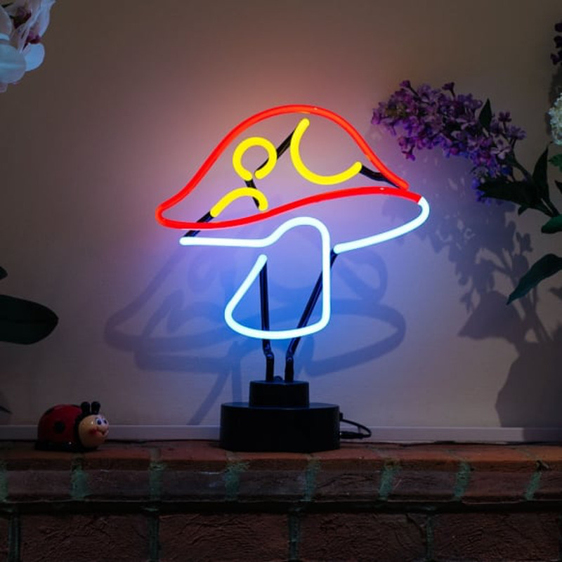 Custom Mushroom Desktop Neon Sign