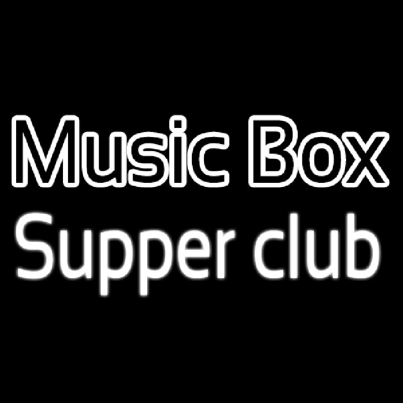 Custom Music Box Supper Club Neon Sign USA