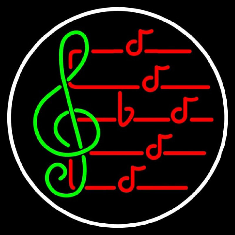 Custom Music Note Neon Sign USA
