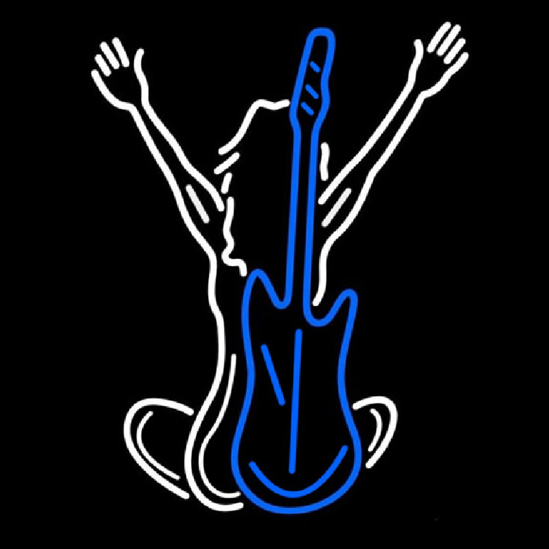 Custom Music Silhouette 1 Neon Sign USA