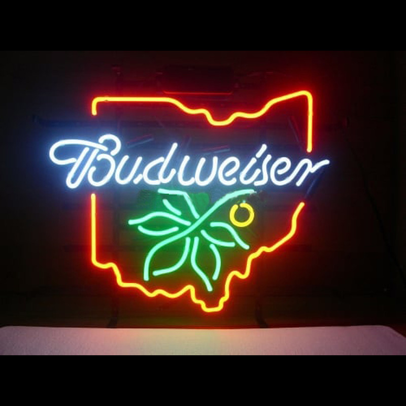 Custom NEW BUDWEISER OHIO BUCKEYE Neon Sign USA