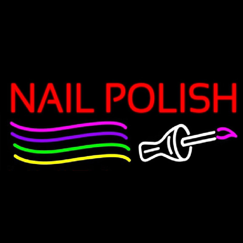 Custom Nail Polish Brush Neon Sign USA