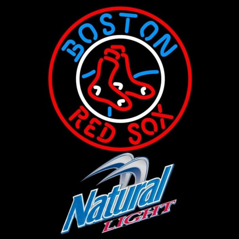 Custom Natural Light Boston Red Sox MLB Beer Sign Neon Sign USA