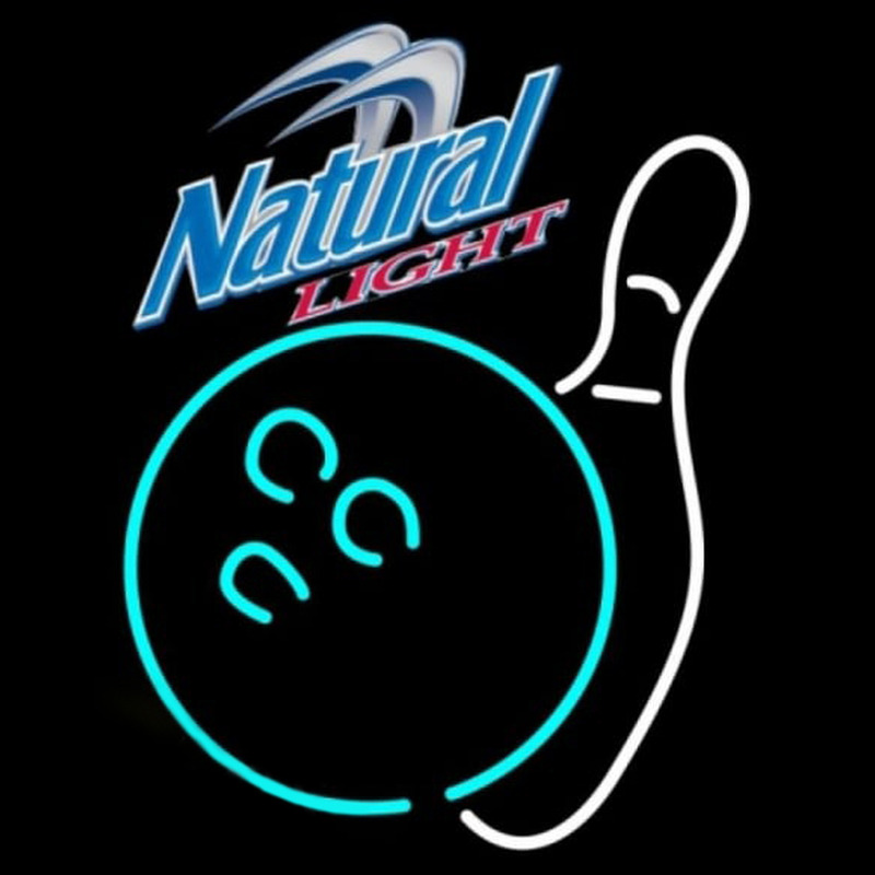 Custom Natural Light Bowling White Beer Sign Neon Sign USA