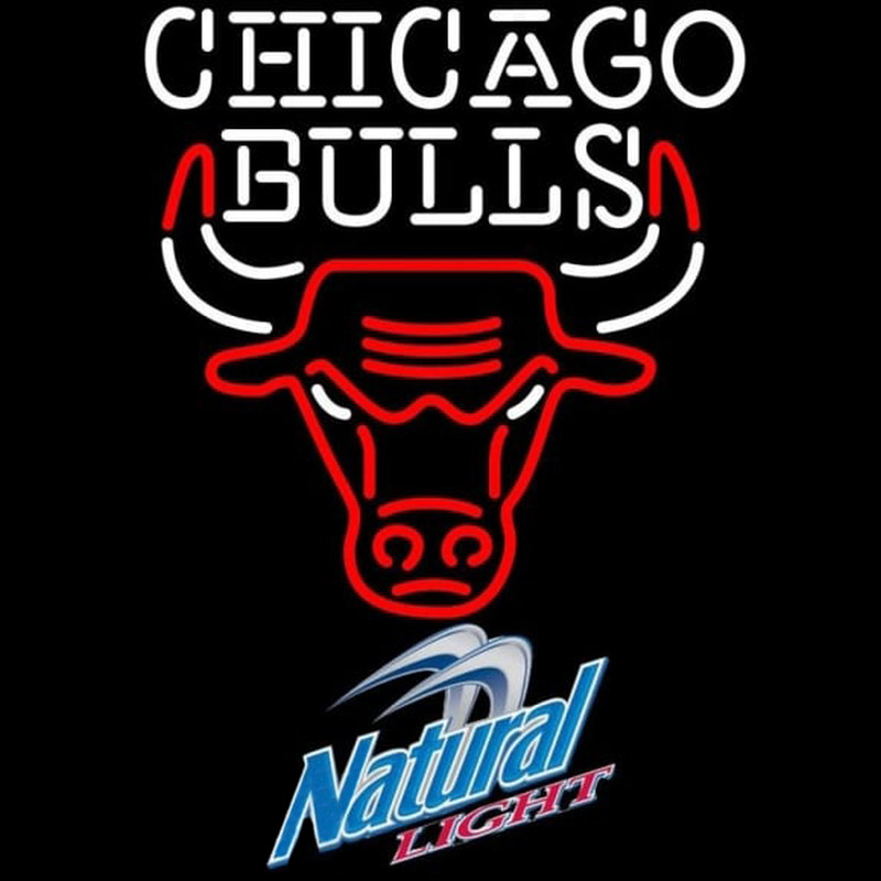 Custom Natural Light Chicago Bulls NBA Beer Sign Neon Sign USA