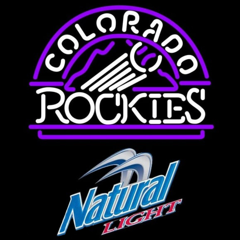 Custom Natural Light Colorado Rockies MLB Beer Sign Neon Sign USA