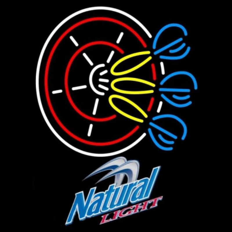 Custom Natural Light Darts Pin1 0002 Beer Sign Neon Sign USA