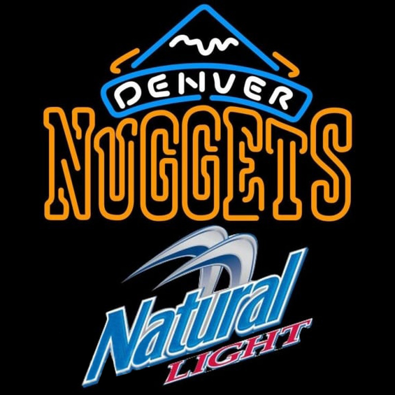 Custom Natural Light Denver Nuggets NBA Beer Sign Neon Sign USA