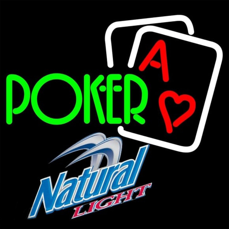 Custom Natural Light Green Poker Beer Sign Neon Sign USA