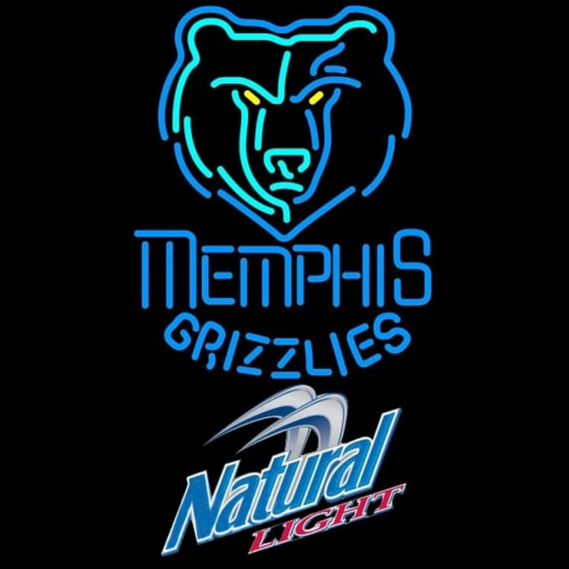 Custom Natural Light Memphis Grizzlies NBA Beer Sign Neon Sign USA