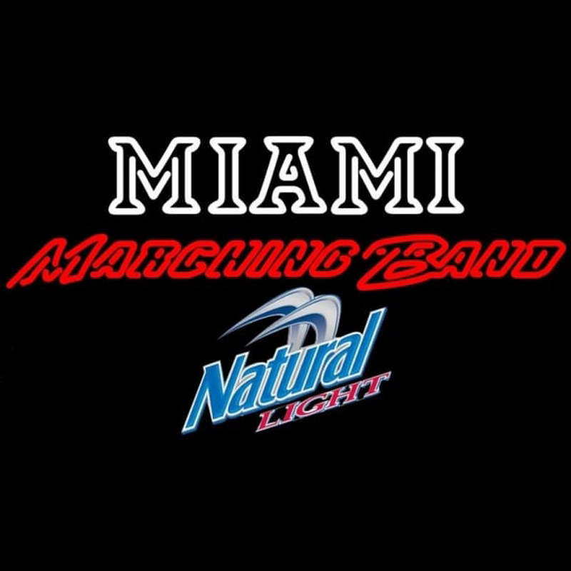 Custom Natural Light Miami University Band Board Beer Sign Neon Sign USA