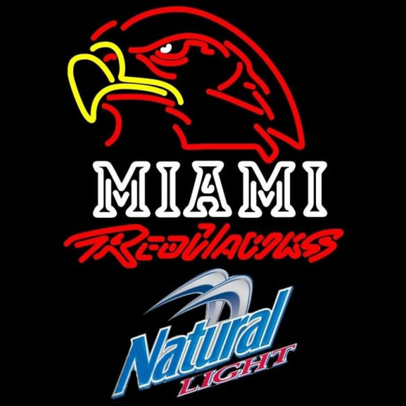 Custom Natural Light Miami University Redhawks Beer Sign Neon Sign USA