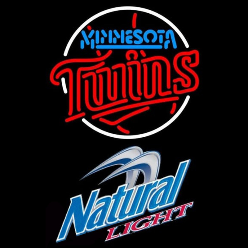 Custom Natural Light Minnesota Twins MLB Beer Sign Neon Sign USA