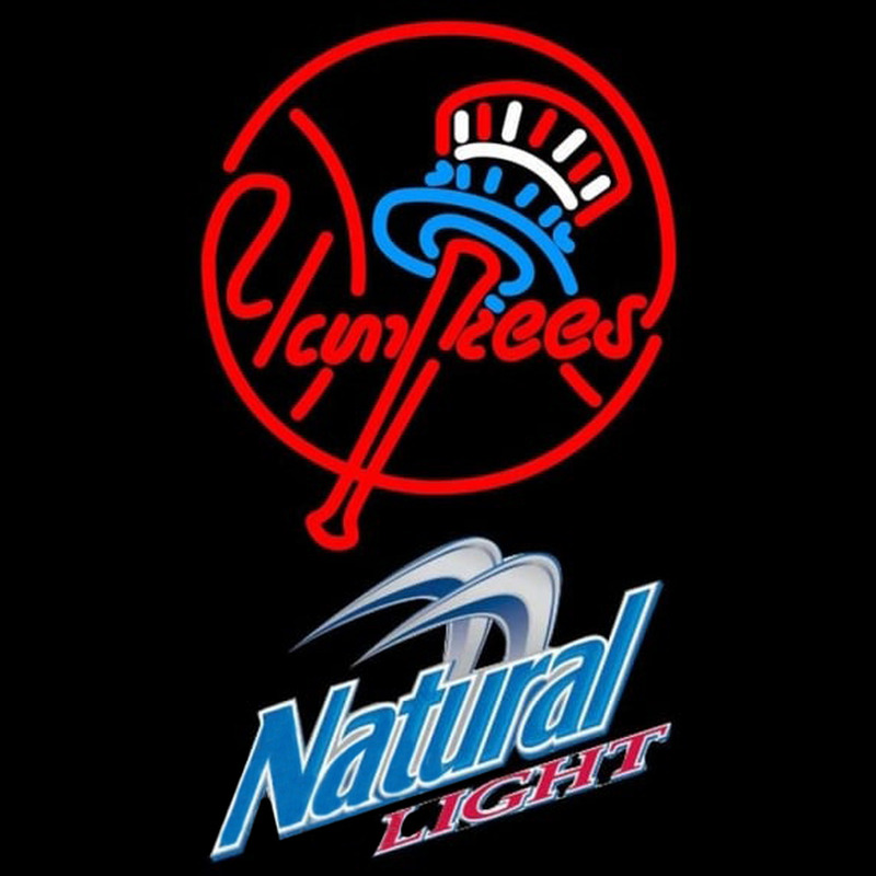 Custom Natural Light New York Yankees MLB Beer Sign Neon Sign USA