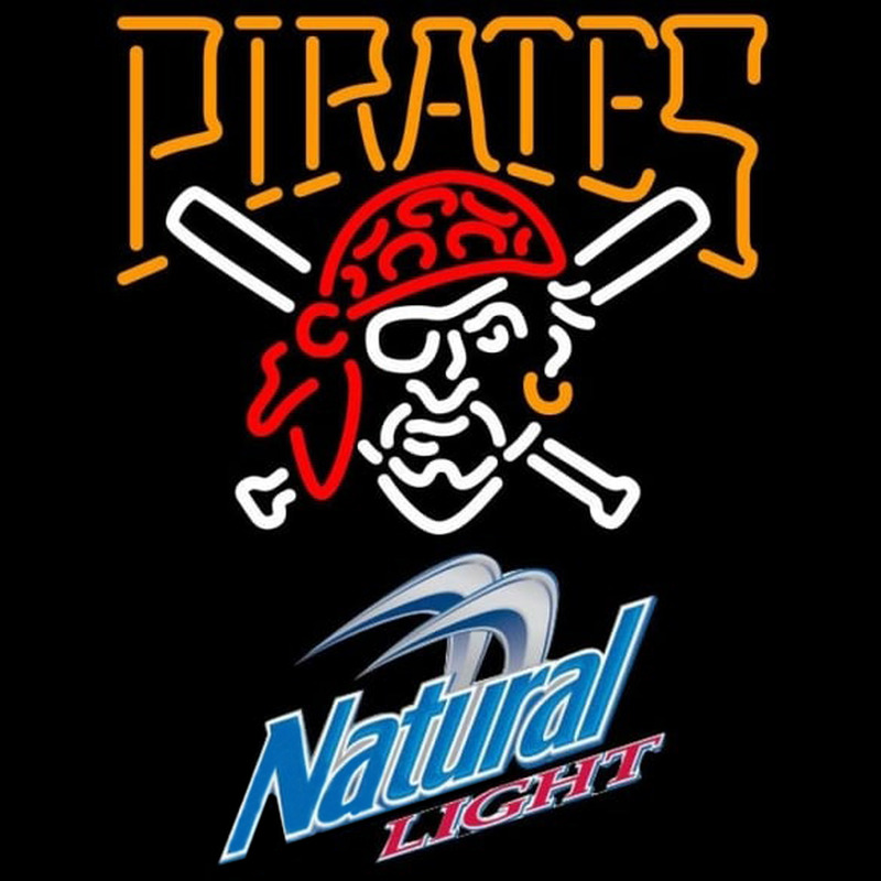 Custom Natural Light Pittsburgh Pirates MLB Beer Sign Neon Sign USA