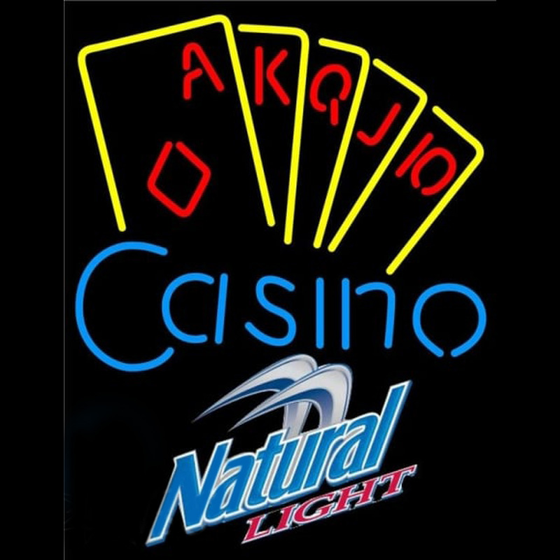 Custom Natural Light Poker Casino Ace Series Beer Sign Neon Sign USA