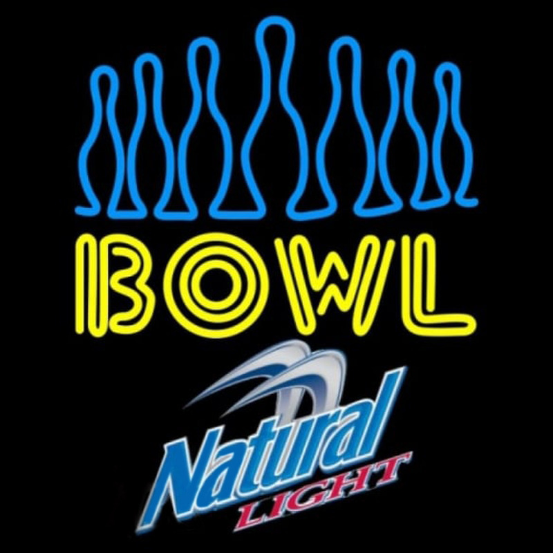 Custom Natural Light Ten Pin Bowling Beer Sign Neon Sign USA