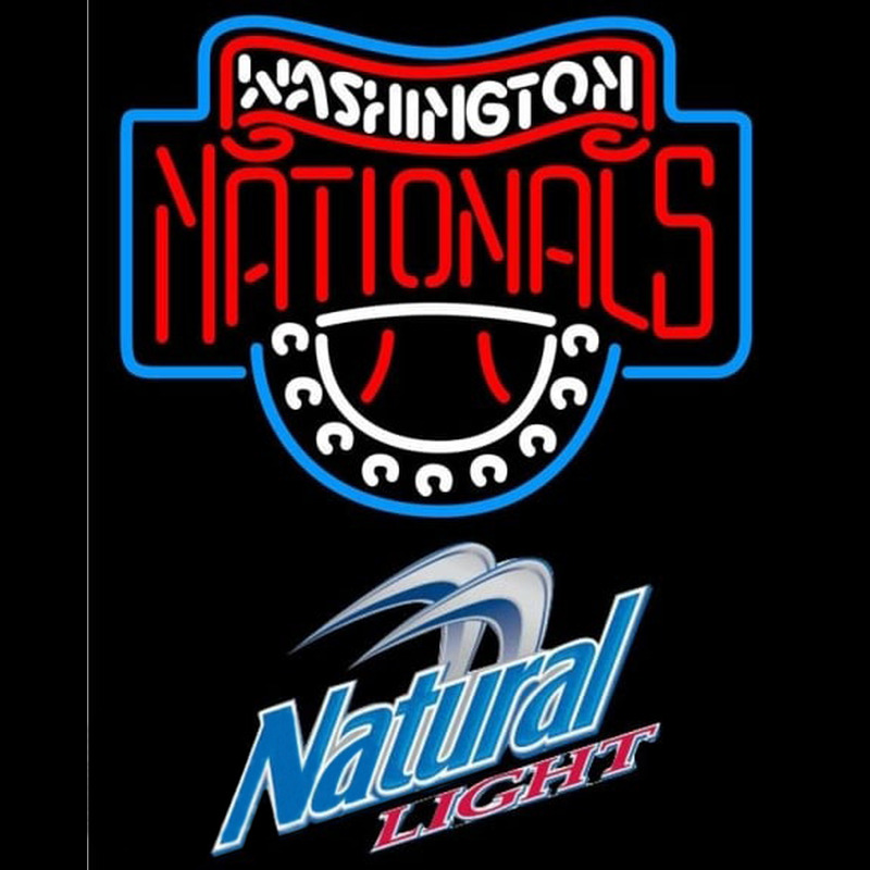 Custom Natural Light Washington Nationals MLB Beer Sign Neon Sign USA