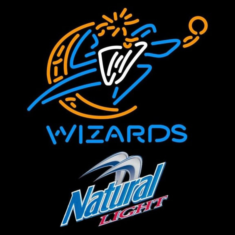 Custom Natural Light Washington Wizards NBA Beer Sign Neon Sign USA