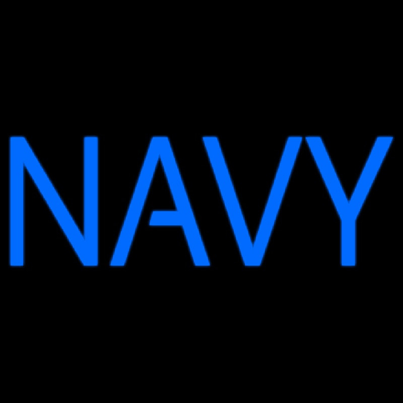 Custom Navy Block Neon Sign USA