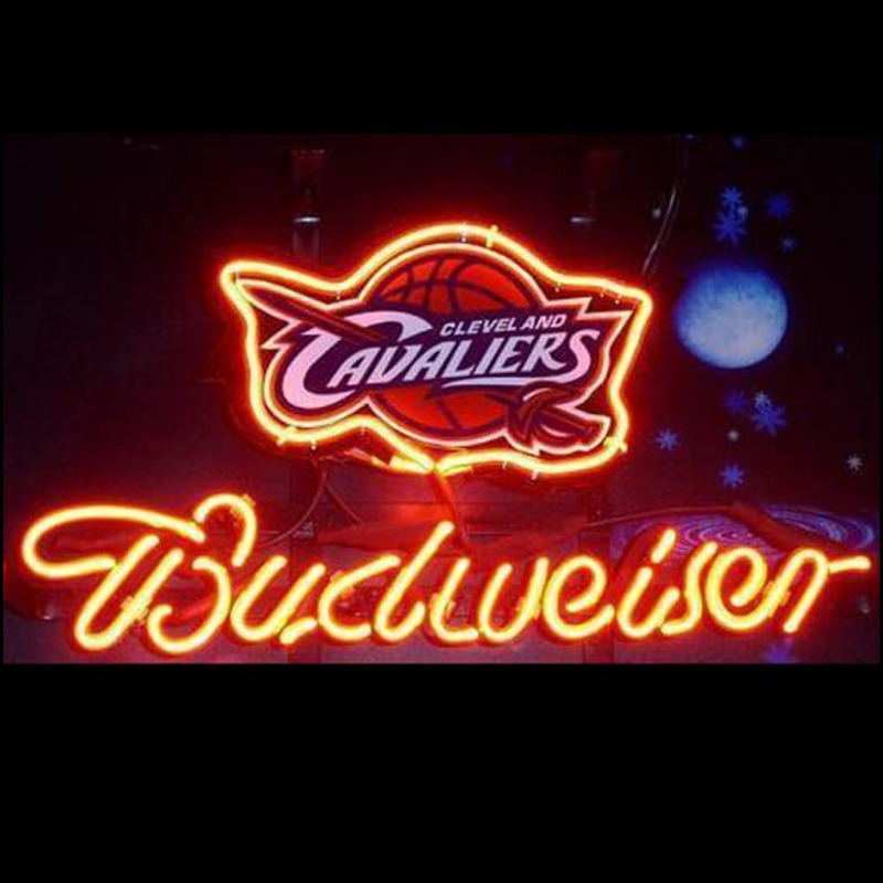 Custom Nba Budweiser Cleveland Cavaliers Beer Bar Neon Light Sign Neon Sign USA