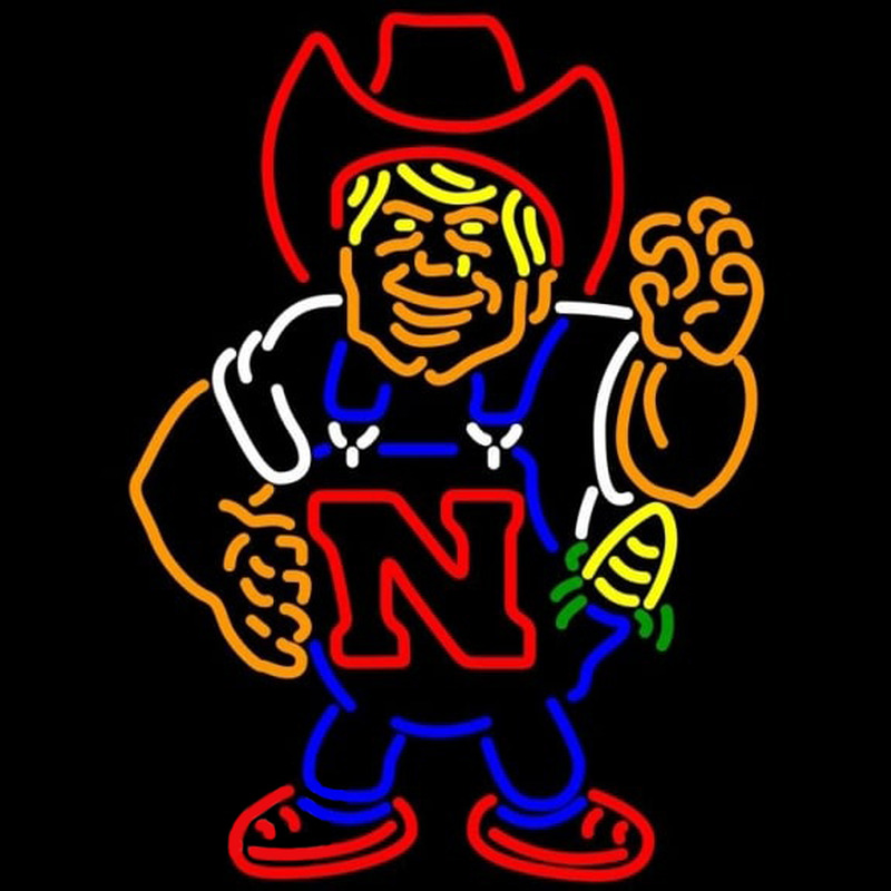 Custom Nebraska Cornhuskers Herby The Husker Neon Sign Neon Sign USA
