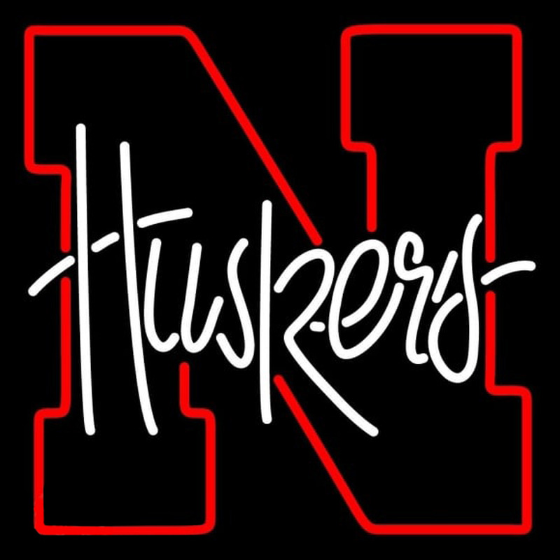Custom Nebraska Cornhuskers Secondary 1992 2012 Logo NCAA Neon Sign Neon Sign USA