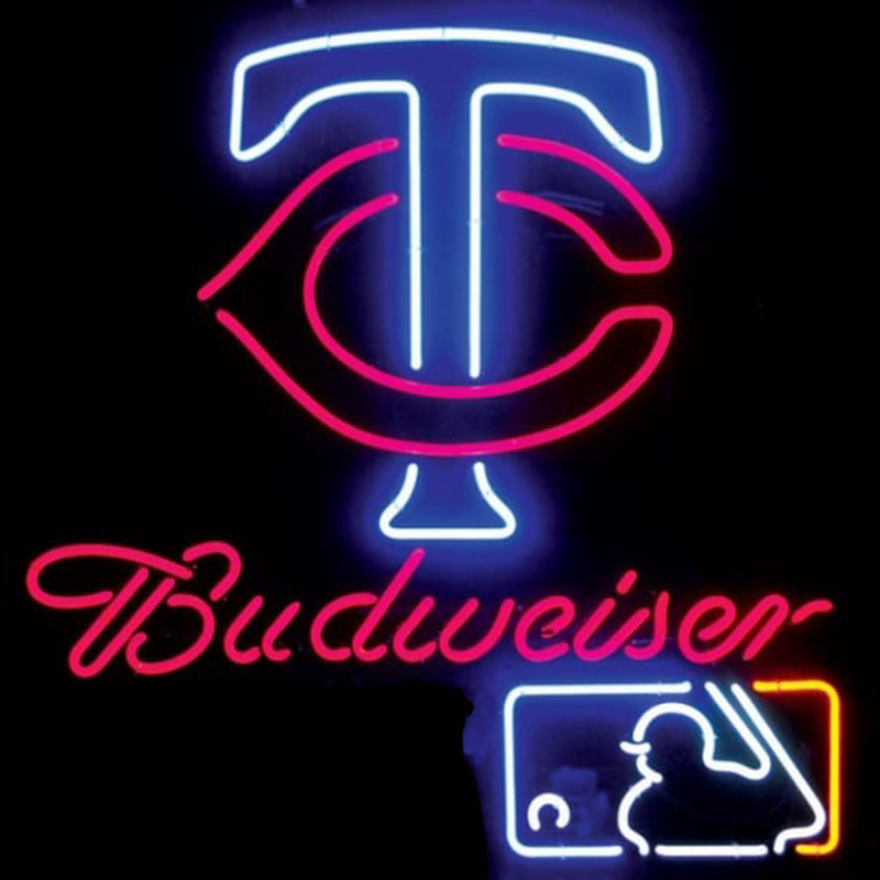 Custom Neon Sign Budweiser Minnesota Twins Neon Sign USA