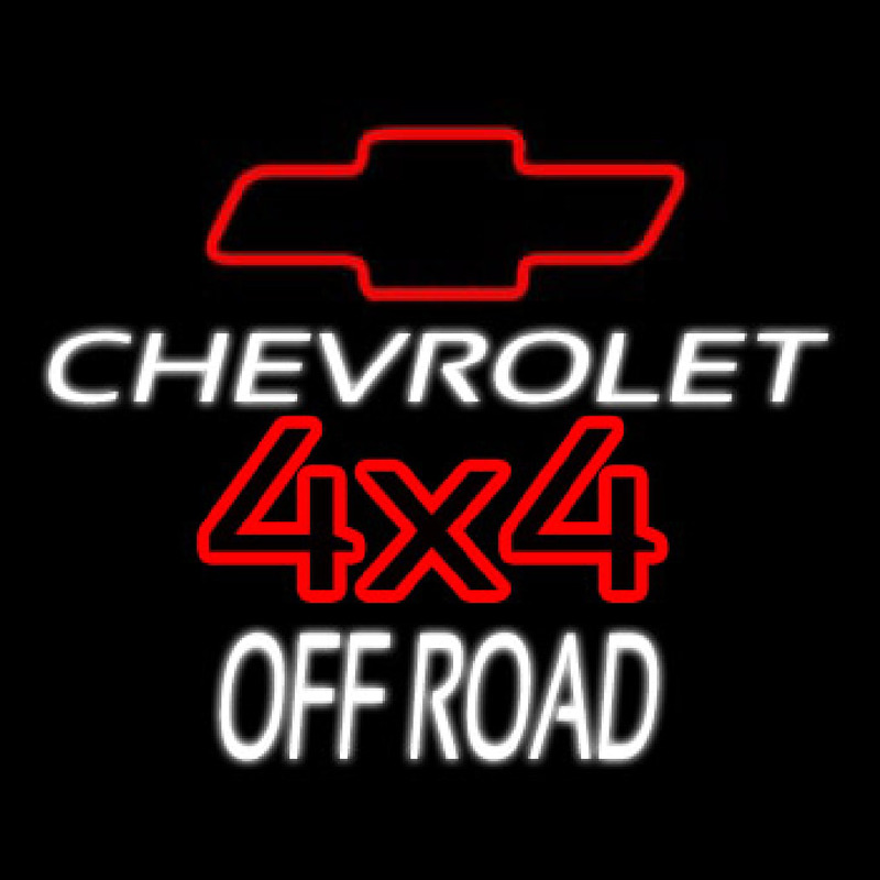 Custom New Chevy Bowtie 4x4 Off Road Neon Sign USA