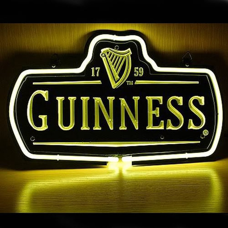 Custom New Guinness 1759 Logo Neon Sign USA