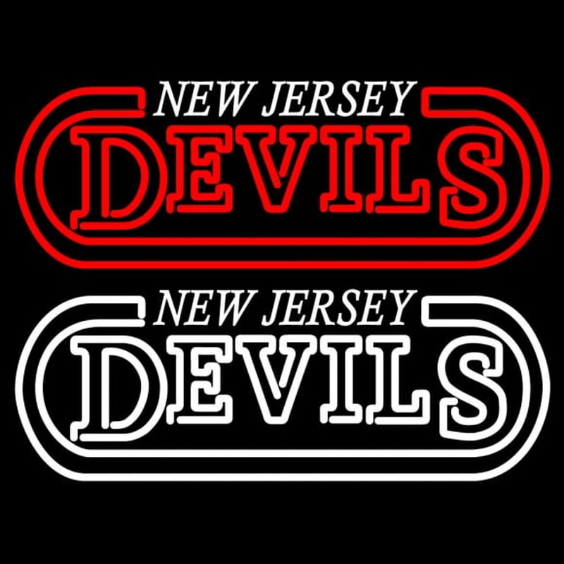 Custom New Jersey Devils Wordmark Logo Nhl Neon Sign Neon Sign USA