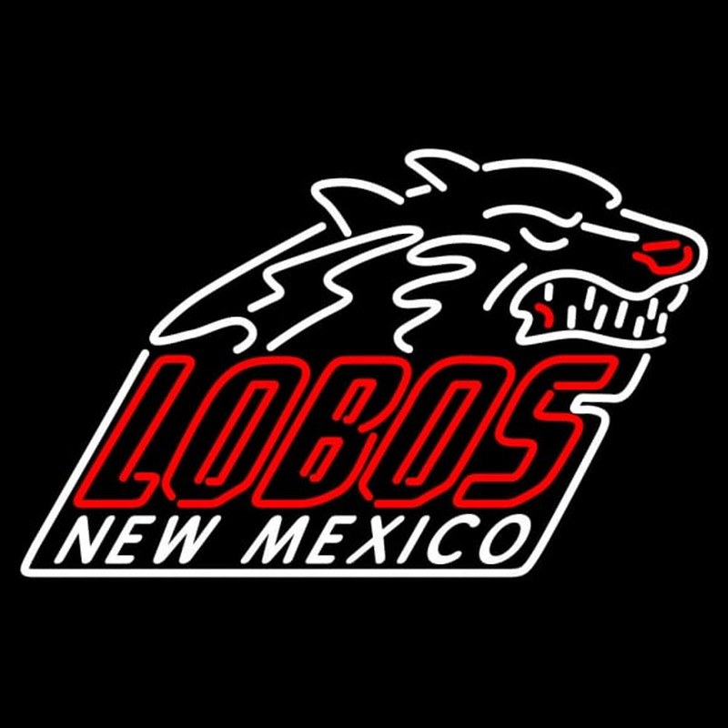 Custom New Mexico Lobos Alternate Pres Logo NCAA Neon Sign USA