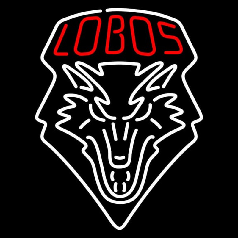 Custom New Mexico Lobos Primary Pres Logo NCAA Neon Sign USA