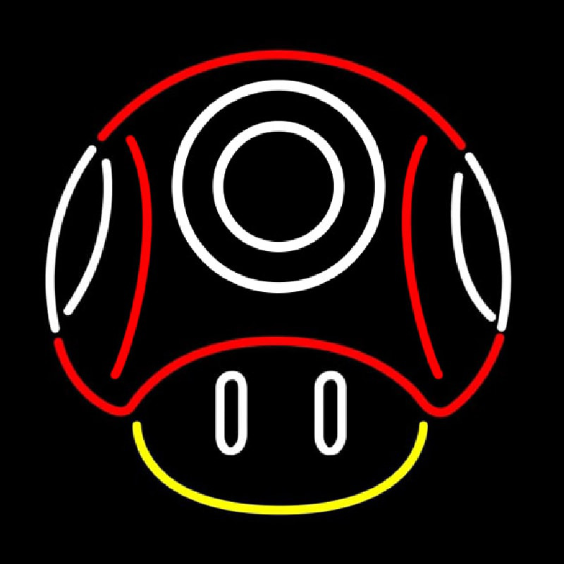 Custom New Nintendo Mario Mushroom Real Neon Sign USA