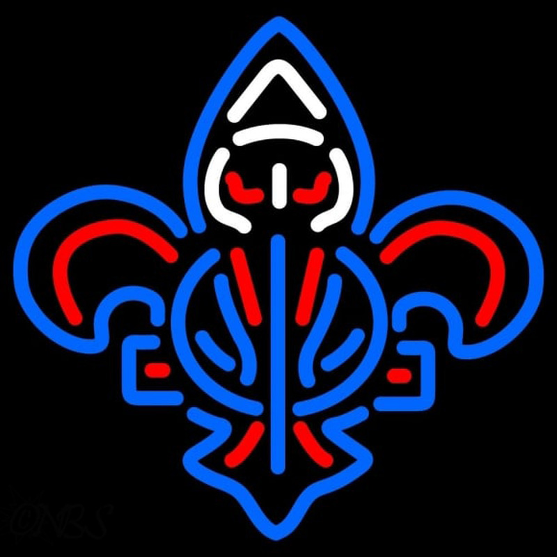 Custom New Orleans Pelicans Alternate 2013 14 Pres Logo NBA Neon Sign Neon Sign USA