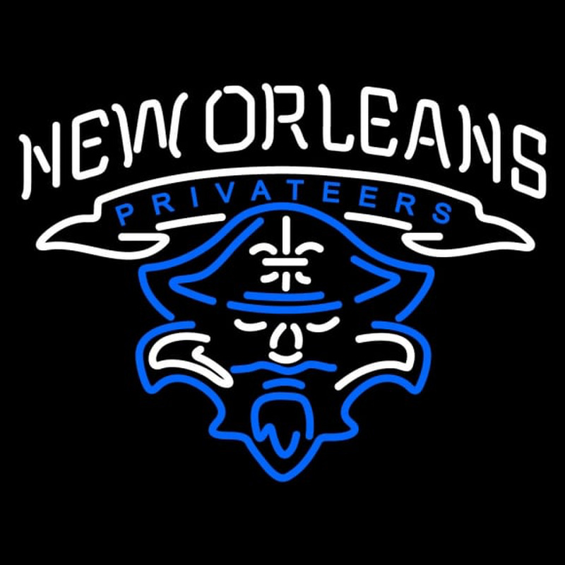 Custom New Orleans Privateers Primary Pres Logo NCAA Neon Sign Neon ...