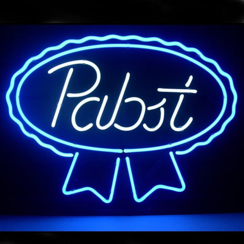 Custom New Pabst Blue Ribbon Lager Ale Neon Sign Usa Custom Neon Signs Shop Neon Signs Usa 