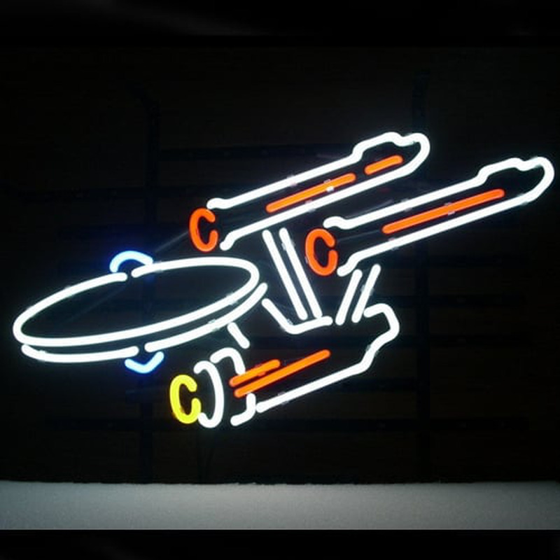 Custom New Star Trek Enterprise Space Ship Neon Sign USA
