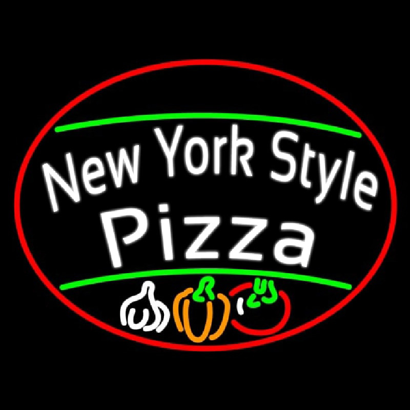 Custom New York Style Pizza Neon Sign USA