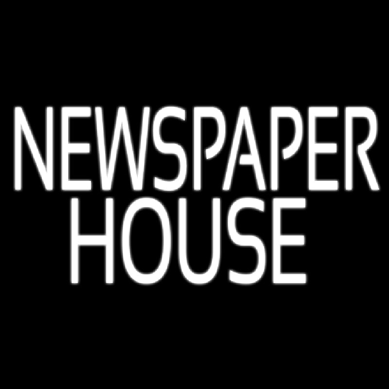 Custom Newspaper House Neon Sign USA