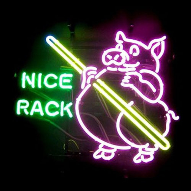 Custom Nice Rack Neon Sign USA