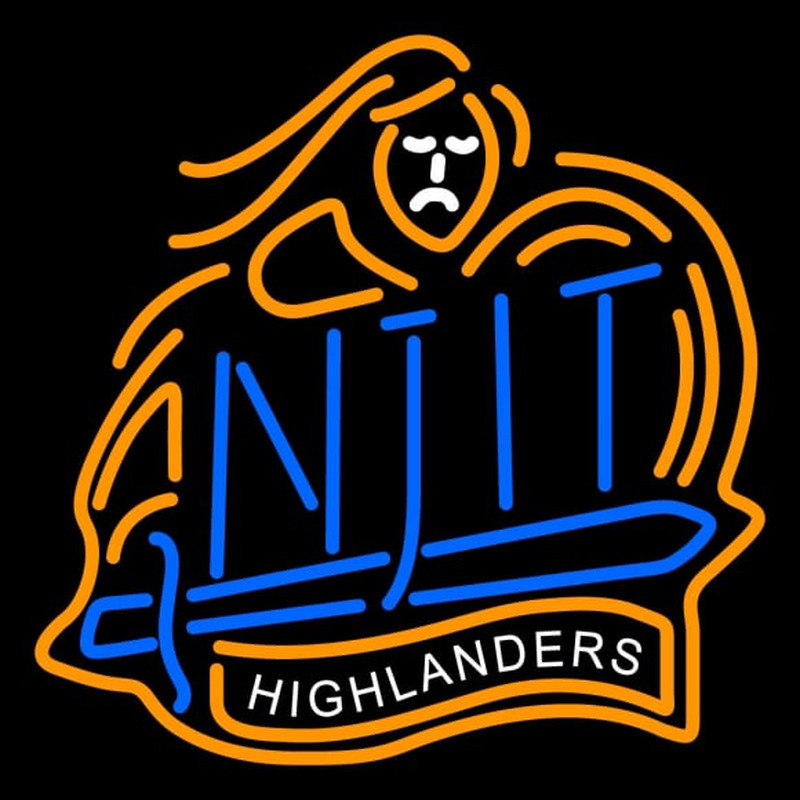 Custom Njit Highlanders Primary Pres Logo NCAA Neon Sign Neon Sign USA
