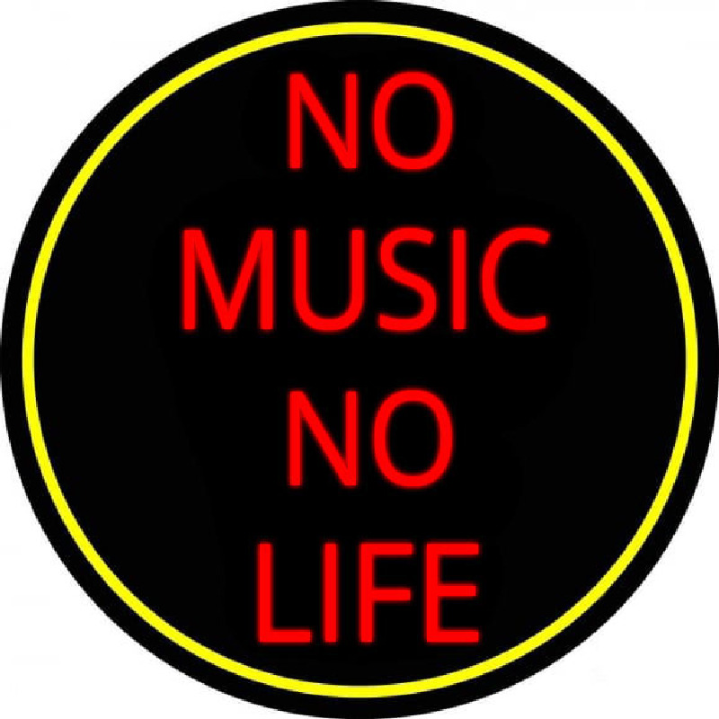 Custom No Life No Music Neon Sign USA