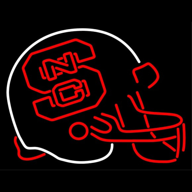 Custom North Carolina State Wolfpack Helmet Logo NCAA Neon Sign Neon Sign USA