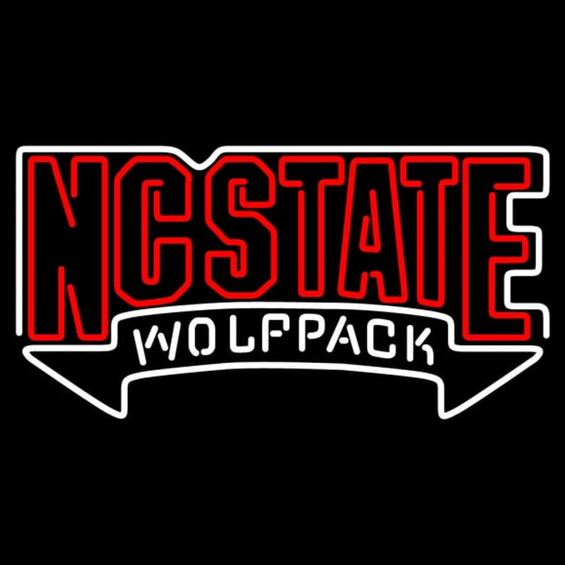 Custom North Carolina State Wolfpack Wordmark Pres Logo NCAA Neon Sign Neon Sign USA