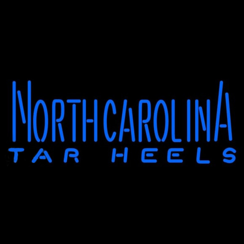 Custom North Carolina Tar Heels Wordmark 1999 Pres Logo NCAA Neon Sign Neon Sign USA